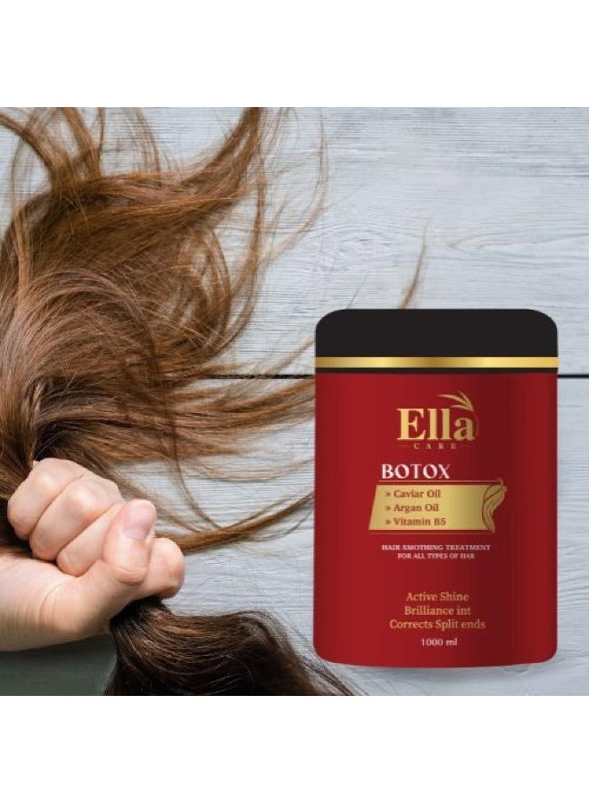 Ella Care Botox - Hair Smoothing Treatment with Caviar Oil, Argan Oil & Vitamin B5 - Image 3